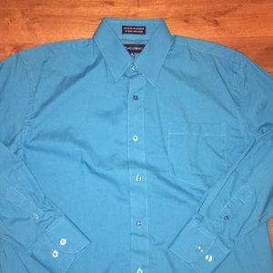 Button down collar shirts.